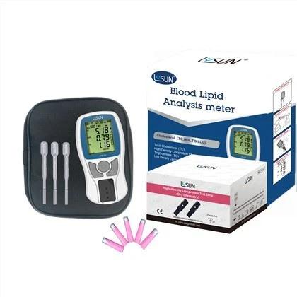 4 i 1 Analyse Lipid Kolesterol Test Kolesterol Triglycerid Meter Blodsukkermåler