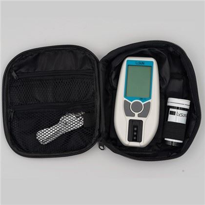 Lysun blodprøveudstyr til diabetes, kreatinin, hæmoglobin, totalt kolesterl, urinsyre, urinstof, HDL, triglycerider