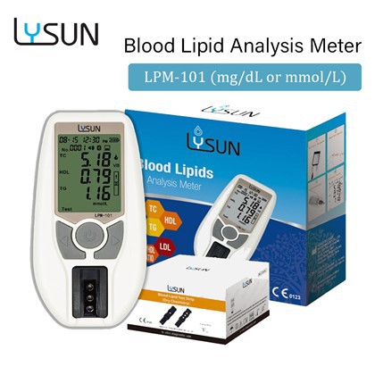 Lysun Fast Test Blodlipidanalysemåler Kolesteroltest Hjemmebrug