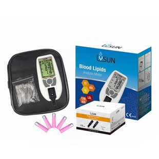 Blodanalyse Lipid Test Kolesterol Triglycerid Meter Med Strips