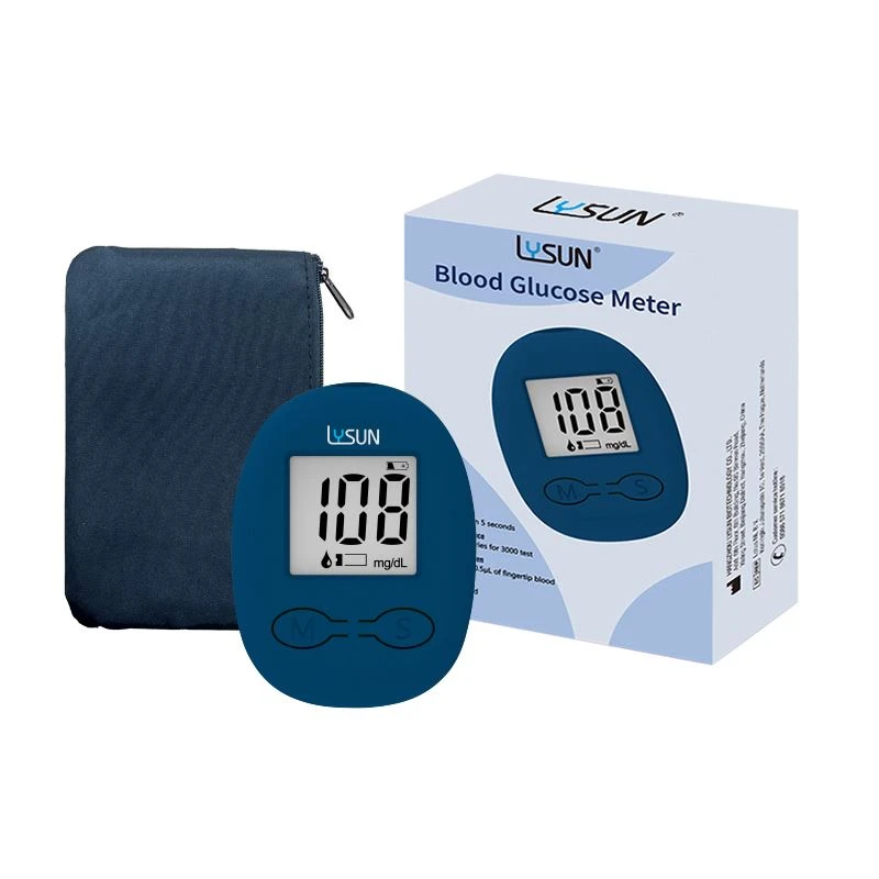 Lysun New BGM-103 Blodsukkermålersæt Diabetes Blodprøvemaskine Glucosemonitor