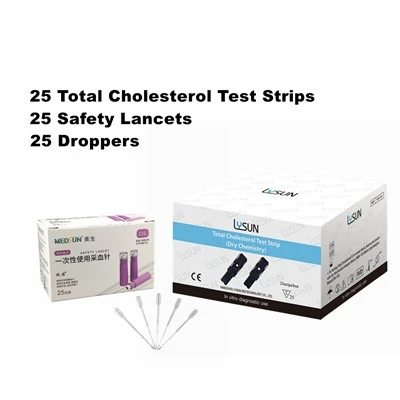 Hangzhou   Lysun   TCS% 7b% 7b0% 7d% 7d   Total   Choleaterol   Test   Strip   For   Blod   Lipid   Analyse   Meter