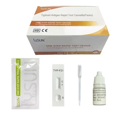 TYP-F21 Typhoid Antigen Test Kassetter Typhoid Ag Rapid Test Self-Test